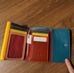 MyWalit, Multicolor Leather Wallet, brand new!